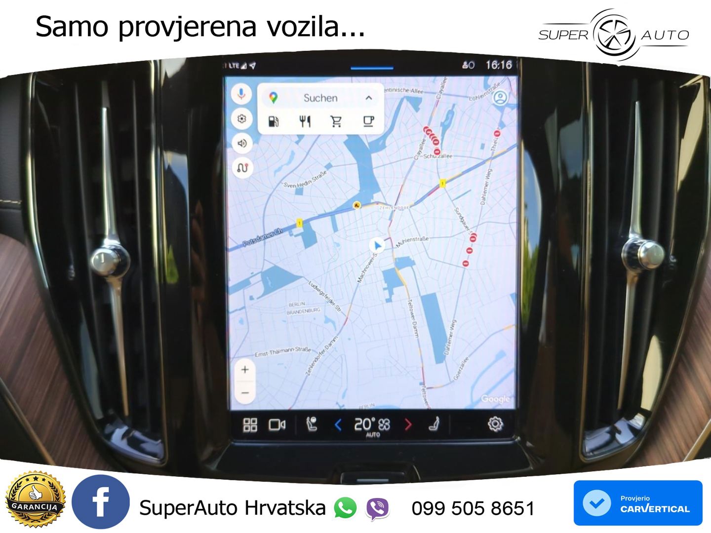 Volvo XC60 B6 AWD Geartronic ZRAČNI+ACC+GR SJED+KAM+PANO