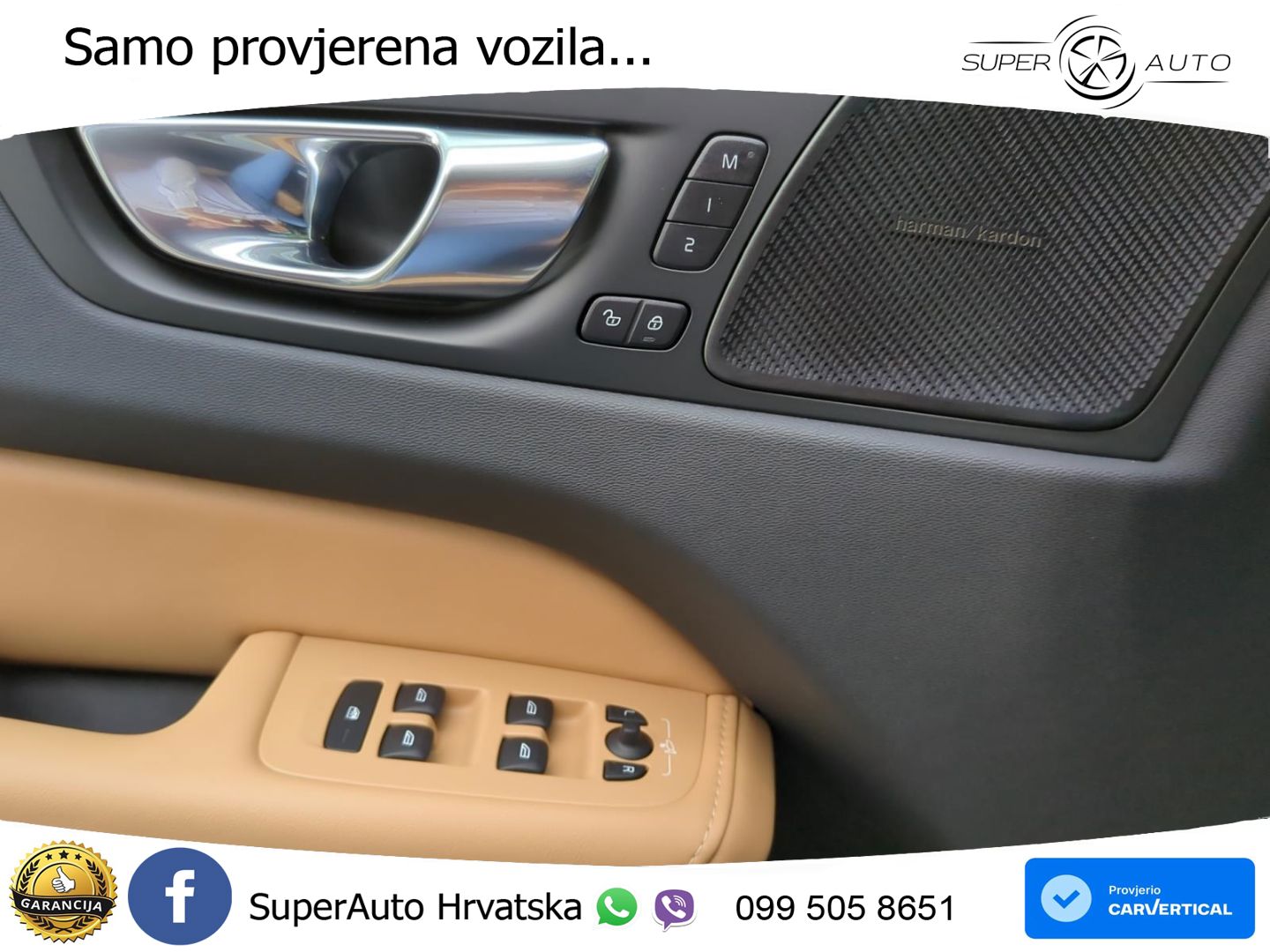 Volvo XC60 B6 AWD Geartronic ZRAČNI+ACC+GR SJED+KAM+PANO