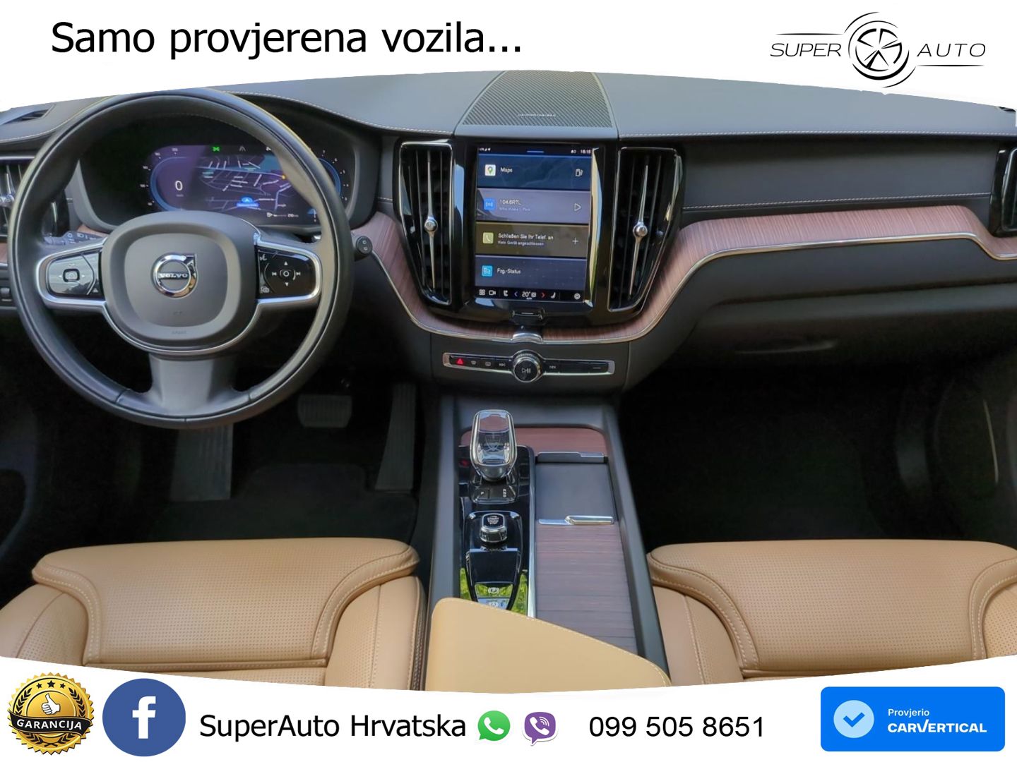 Volvo XC60 B6 AWD Geartronic ZRAČNI+ACC+GR SJED+KAM+PANO