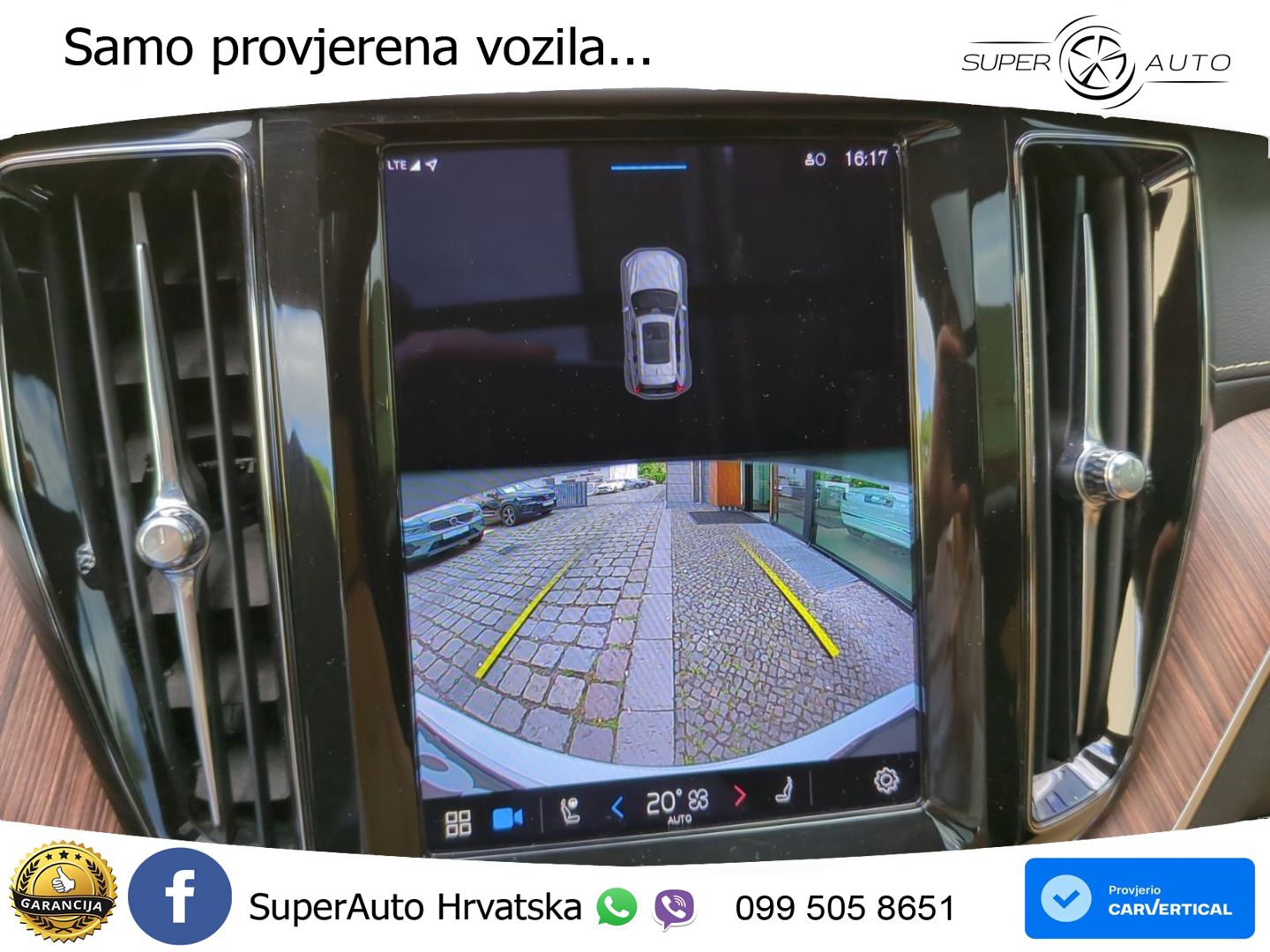 Volvo XC60 B6 AWD Geartronic ZRAČNI+ACC+GR SJED+KAM+PANO