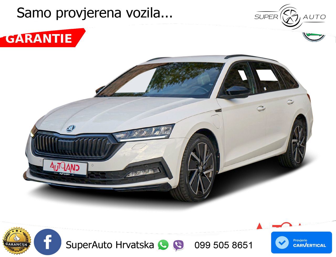 Škoda Octavia Combi iV 1.4 TSI (204 KS) DSG SportLine LED+GR SJED+ACC