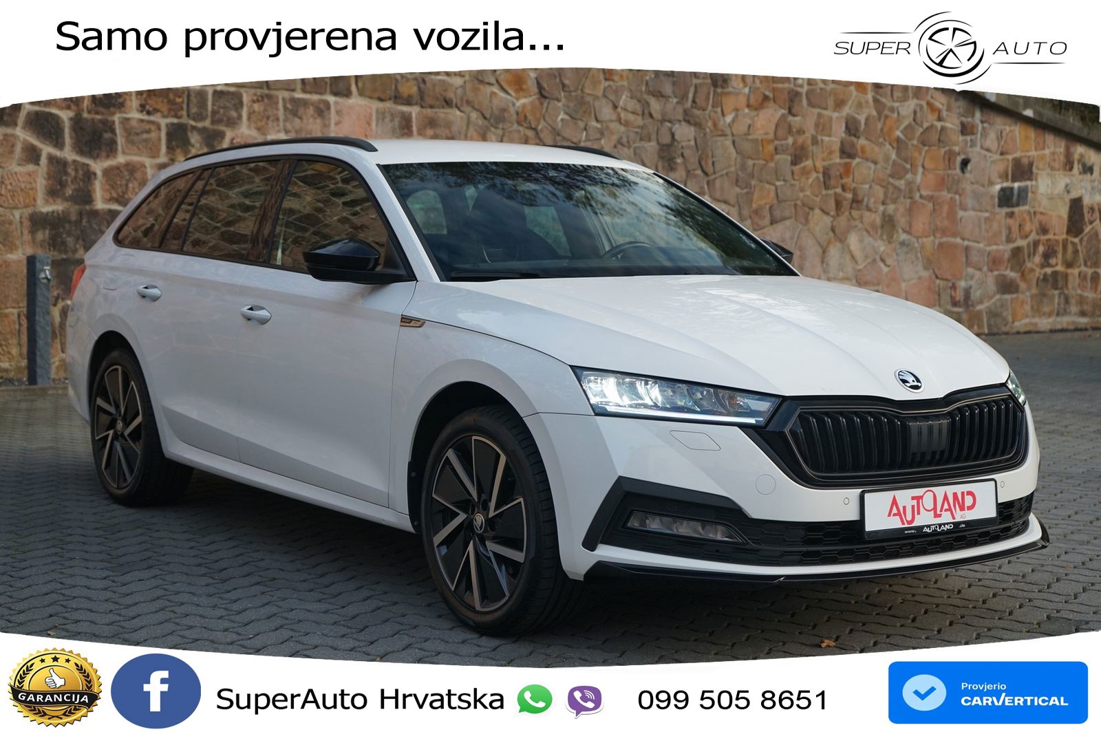 Škoda Octavia Combi iV 1.4 TSI (204 KS) DSG SportLine LED+GR SJED+ACC