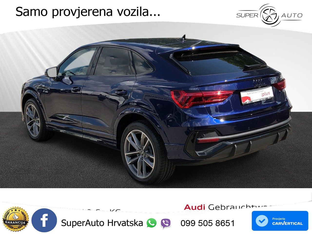 Audi Q3 Sportback 45 TFSIe (245 KS) S tronic S line LED+GR SJED+ACC
