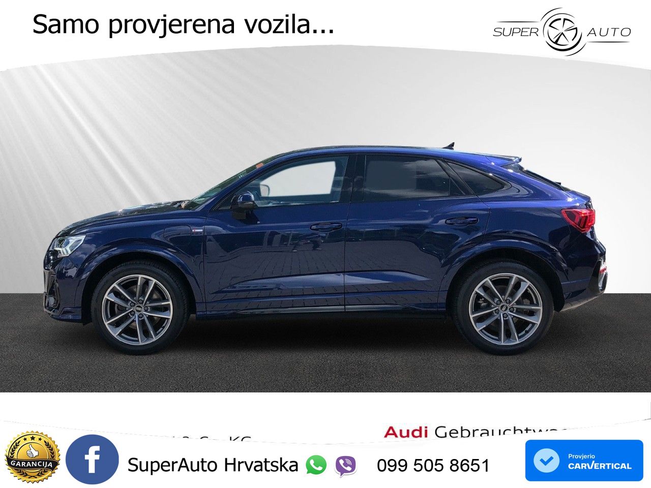 Audi Q3 Sportback 45 TFSIe (245 KS) S tronic S line LED+GR SJED+ACC
