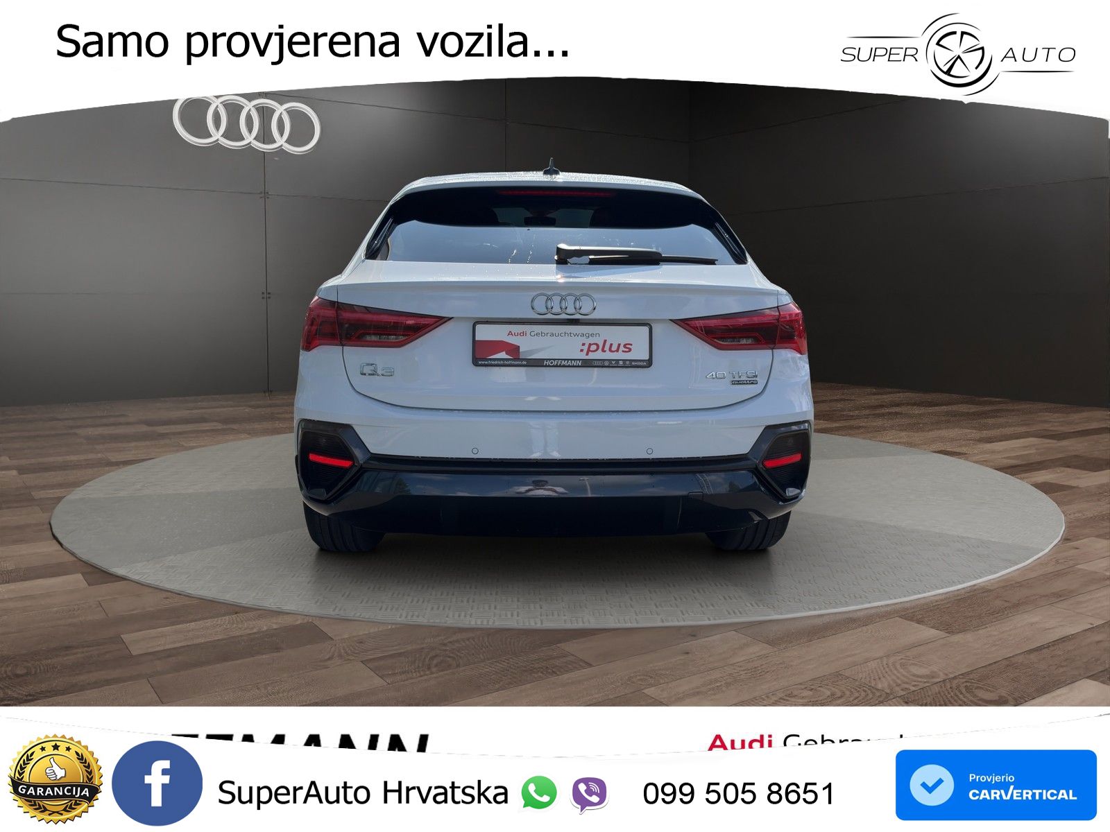 Audi Q3 II Sportback 40 TFSI (190 KS) quattro S tronic S line MATRIX+GR SJED+KAM