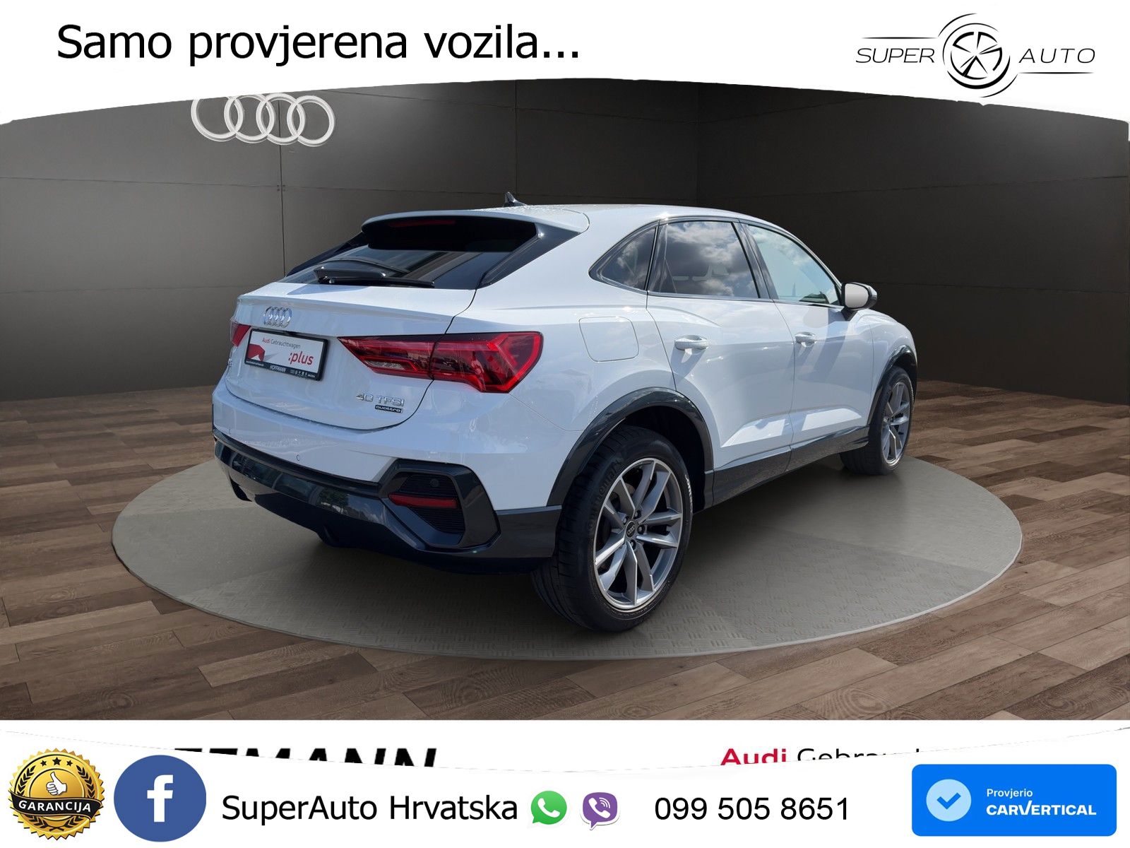 Audi Q3 II Sportback 40 TFSI (190 KS) quattro S tronic S line MATRIX+GR SJED+KAM