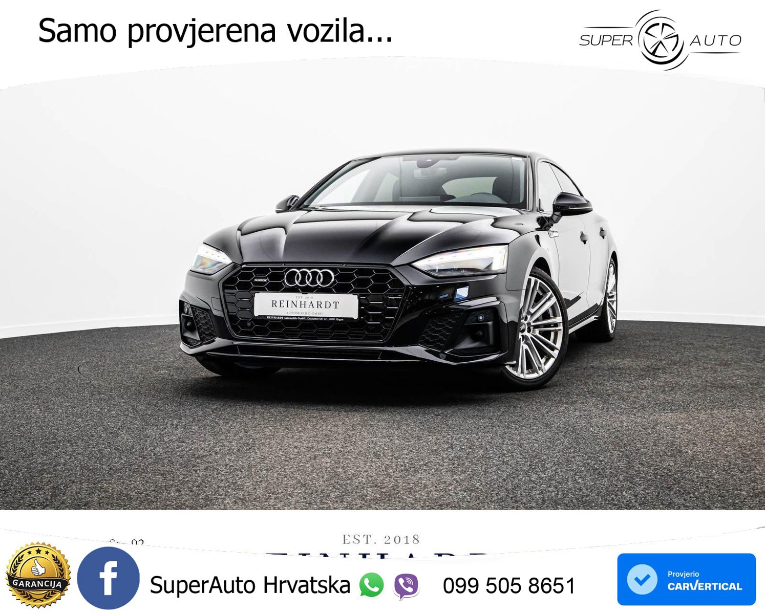 Audi A5 Sportback 45 TFSI (265 KS) quattro S tronic 2x S line MATRIX+GR SJED+KAM