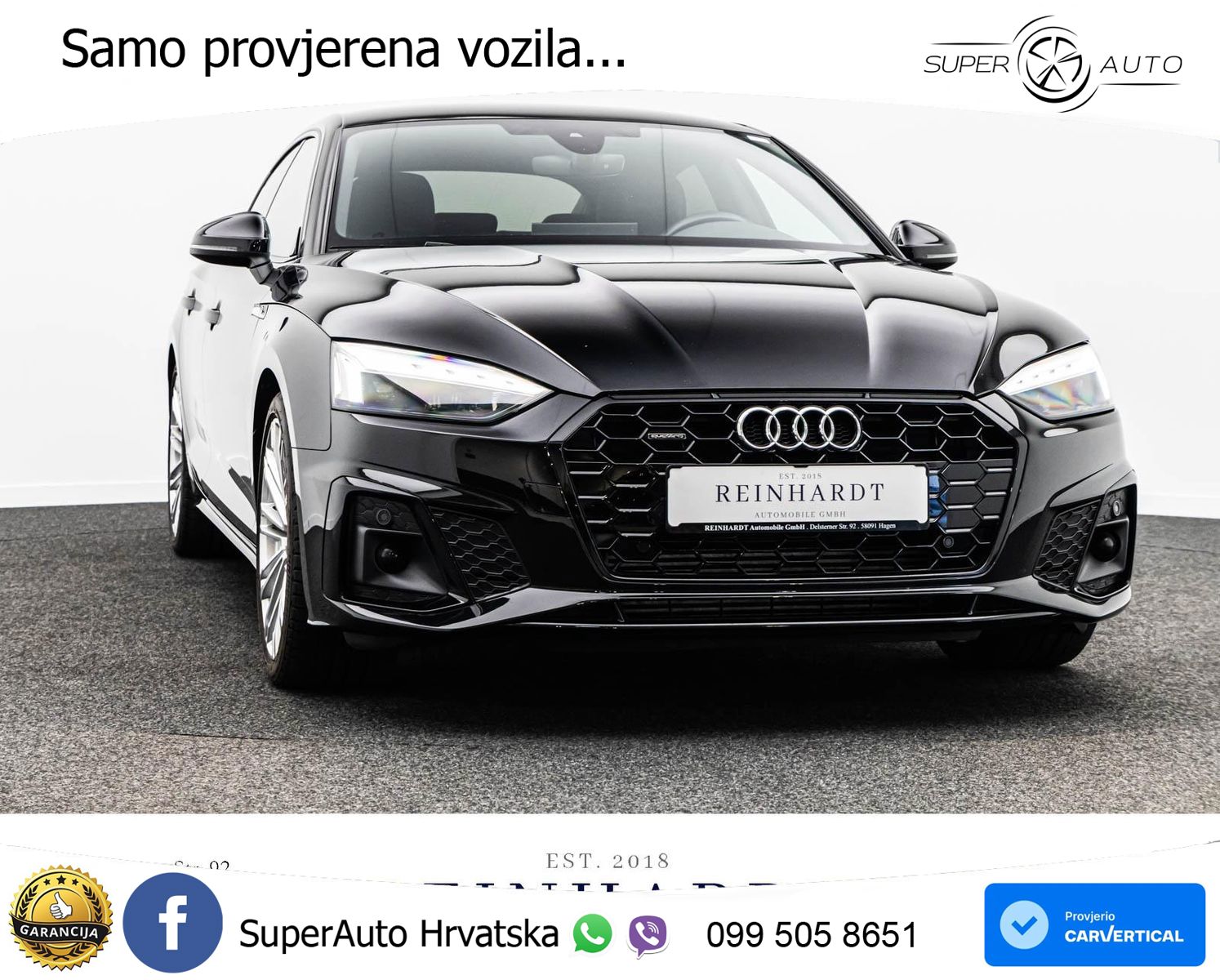 Audi A5 Sportback 45 TFSI (265 KS) quattro S tronic 2x S line MATRIX+GR SJED+KAM