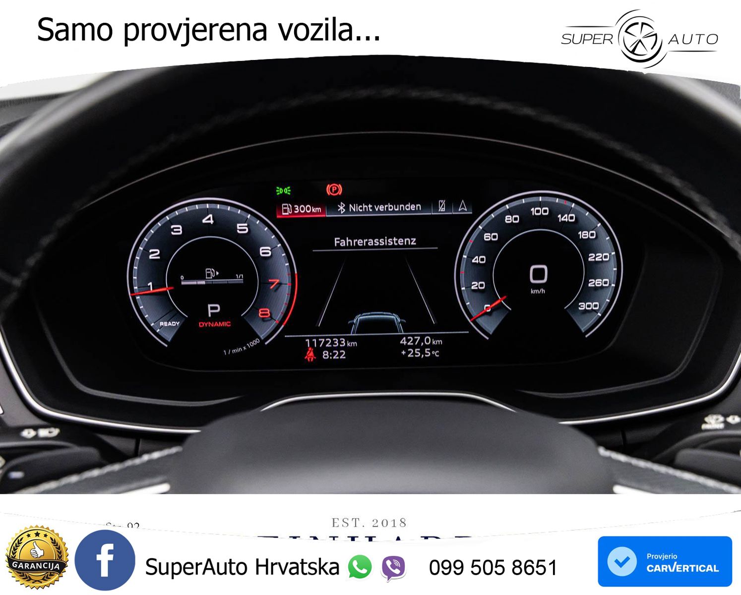 Audi A5 Sportback 45 TFSI (265 KS) quattro S tronic 2x S line MATRIX+GR SJED+KAM
