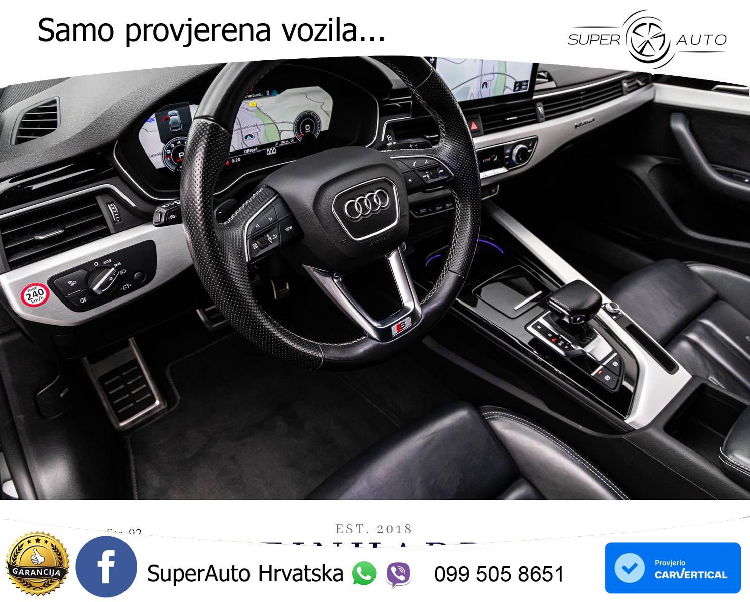 Audi A5 Sportback 45 TFSI (265 KS) quattro S tronic 2x S line MATRIX+GR SJED+KAM
