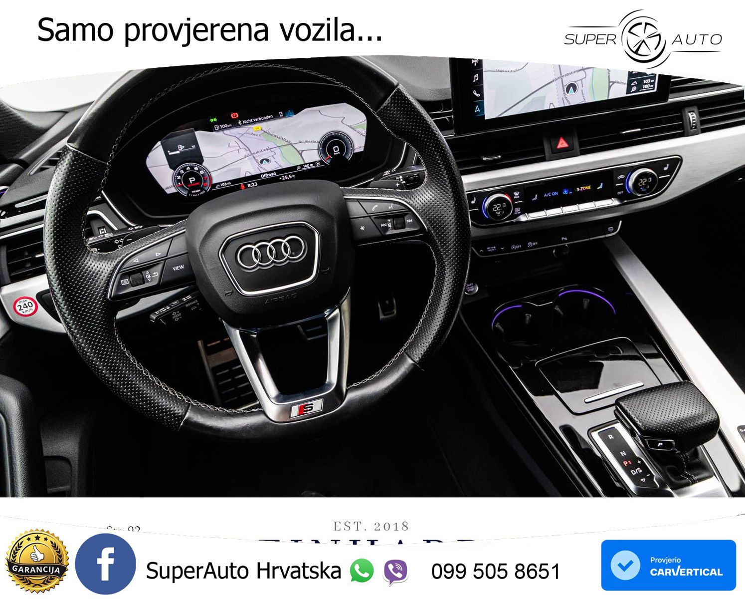 Audi A5 Sportback 45 TFSI (265 KS) quattro S tronic 2x S line MATRIX+GR SJED+KAM