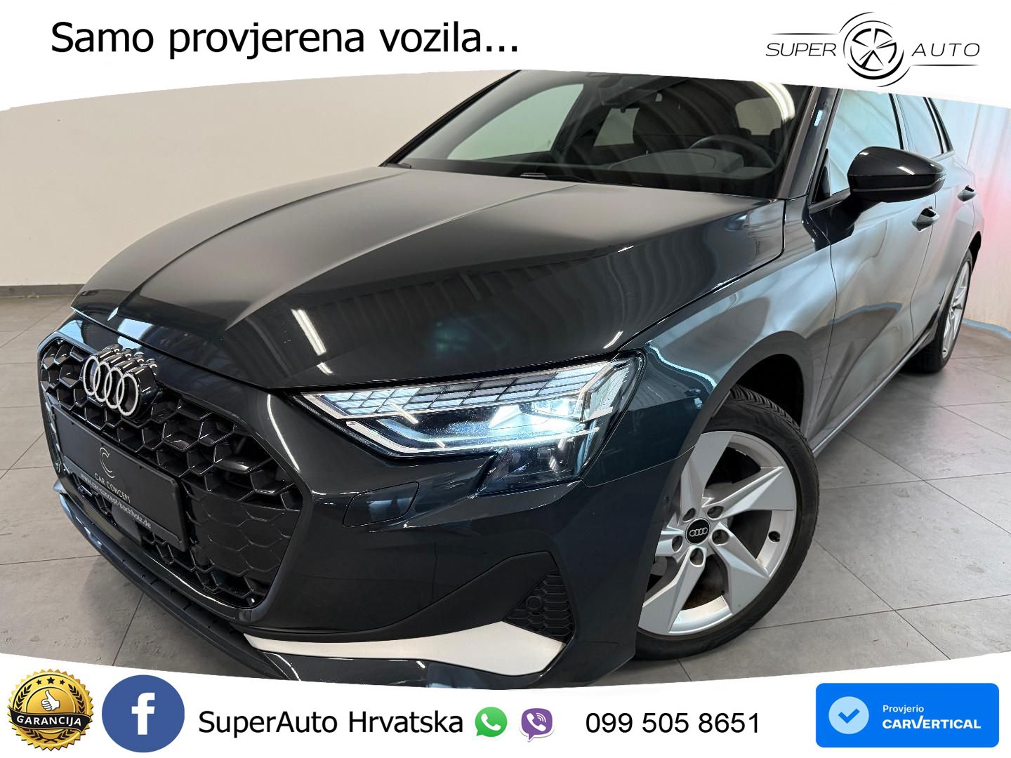 Audi A3 Sportback 30 TFSI (116 KS) Mild Hybrid S tronic LED+GR SJED+ACC