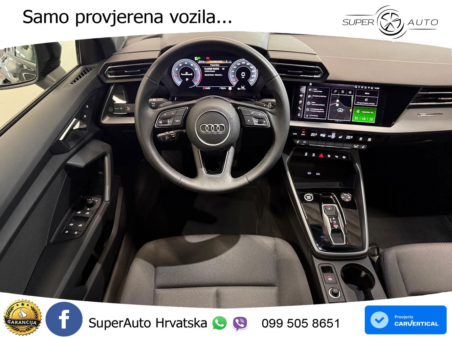 Audi A3 Sportback 30 TFSI (116 KS) Mild Hybrid S tronic LED+GR SJED+ACC