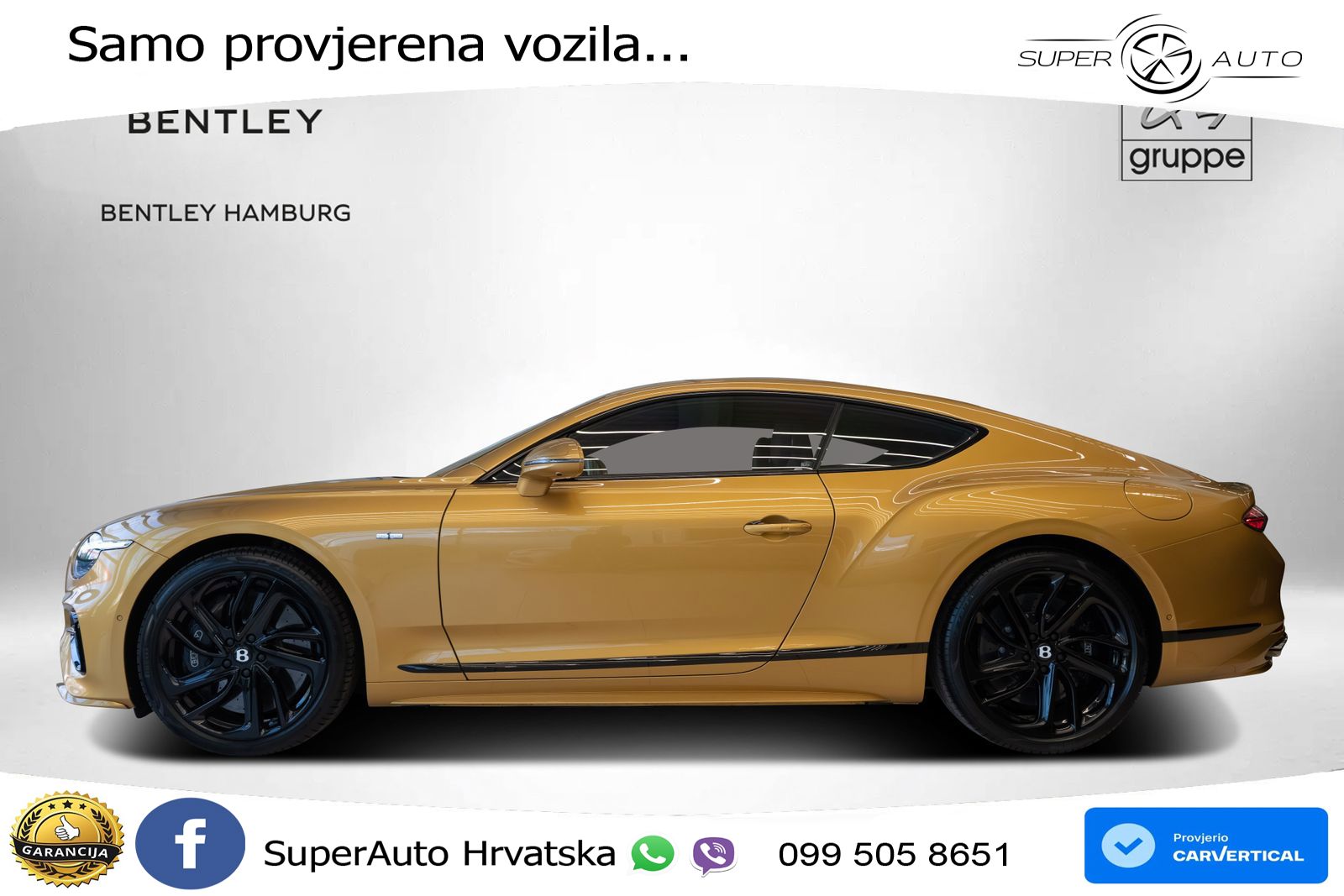 Bentley Continental GT IV 4.0 V8 TFSi (782 KS) AWD DCT LED+GR SJED+ACC