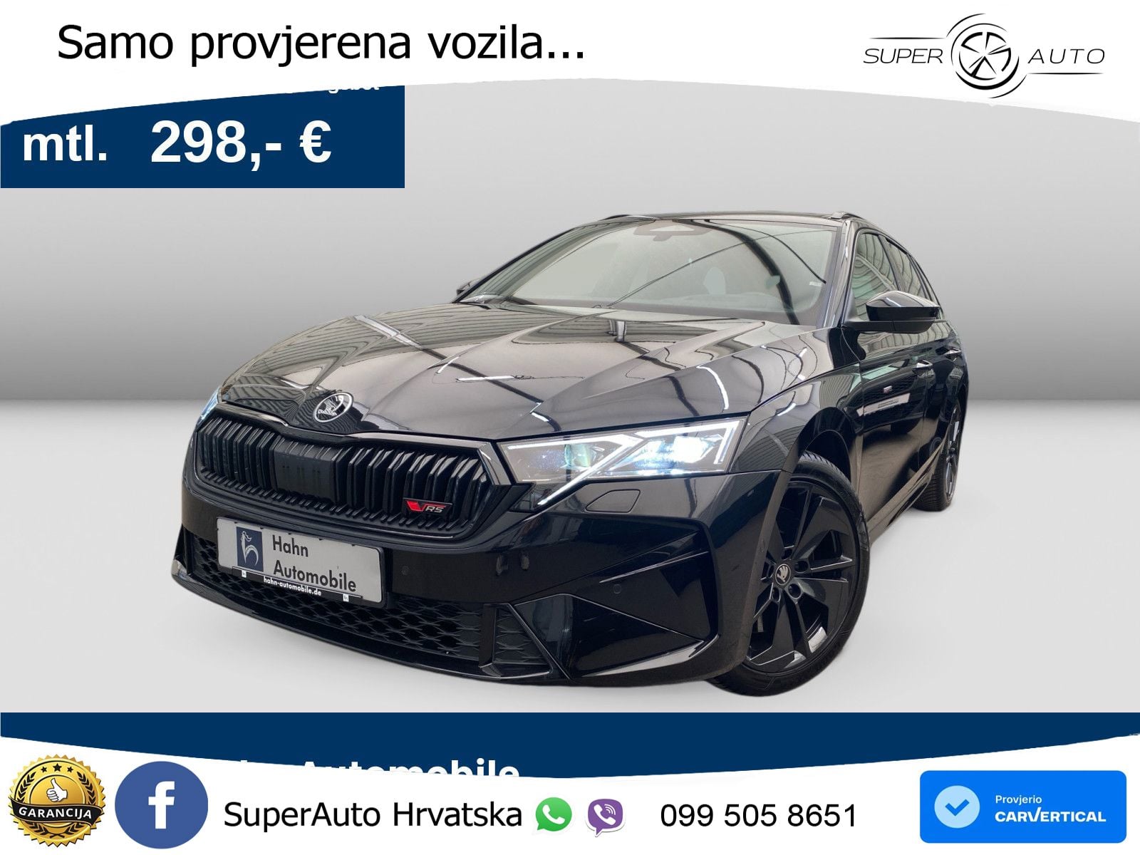 Škoda Octavia Combi RS 2.0 TSI (265 KS) DSG LED+GR SJED+ACC