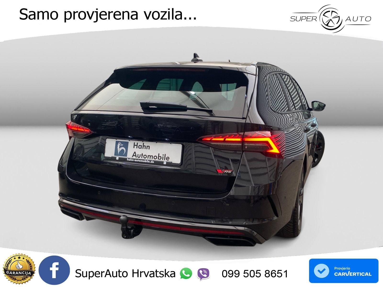 Škoda Octavia Combi RS 2.0 TSI (265 KS) DSG LED+GR SJED+ACC