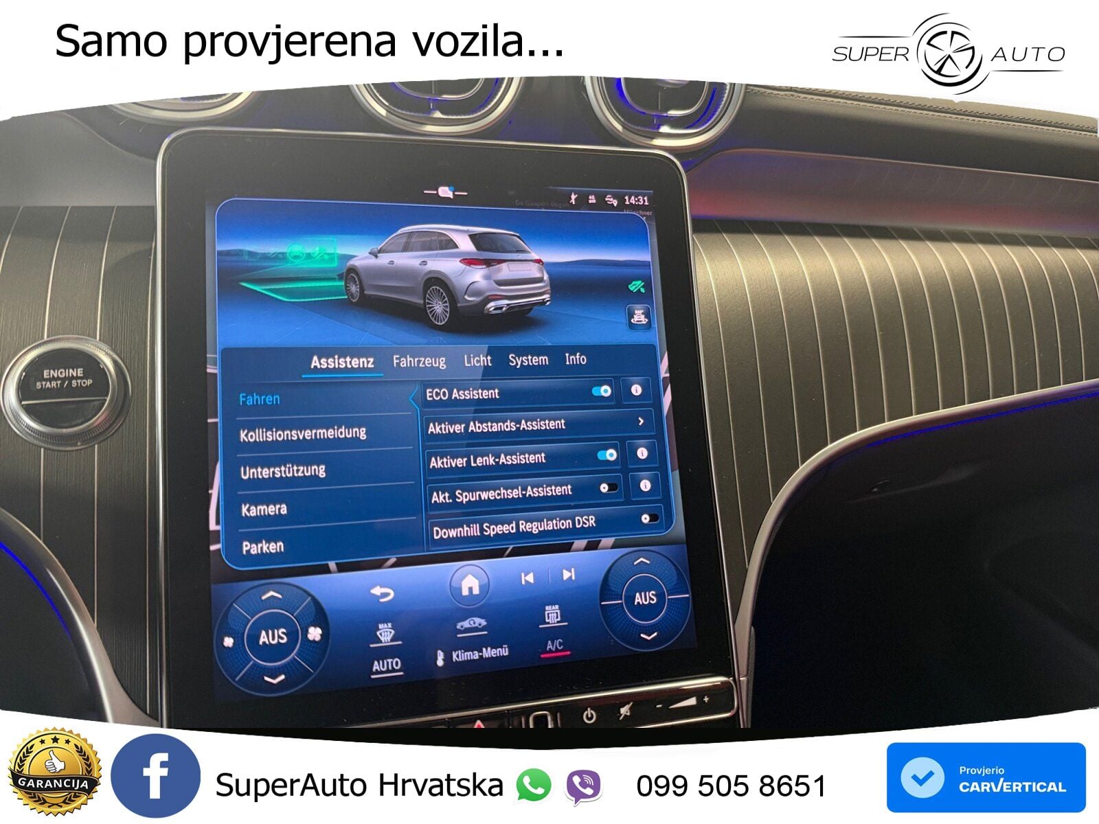 Mercedes GLC 300de (306 KS) 4MATIC 9G-TRONIC AMG ZRAČNI+ACC+GR SJED+KAM
