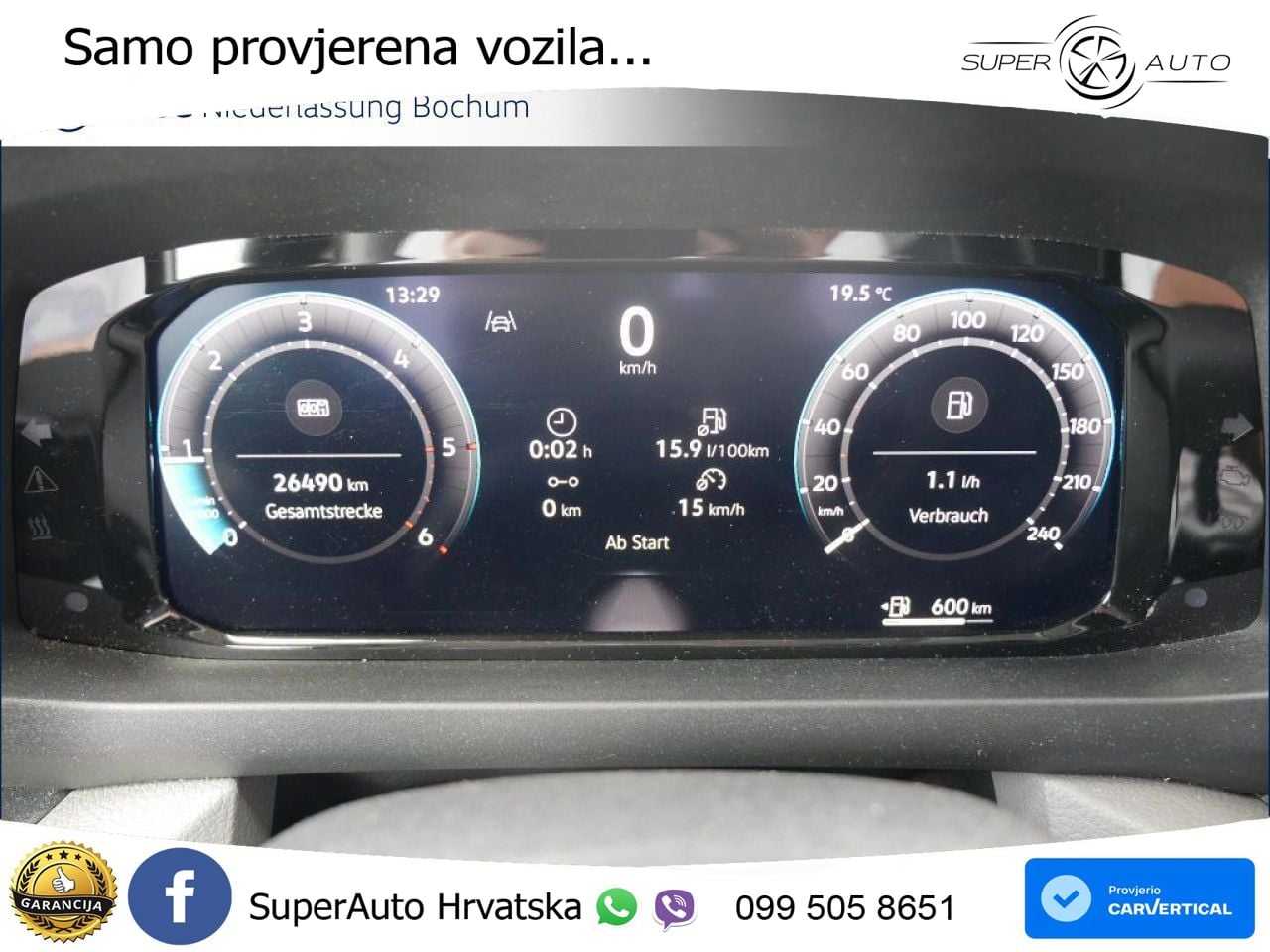 Volkswagen Crafter Kasten lang Navi Klima Kamera 5 Jahre ZV 177 KS