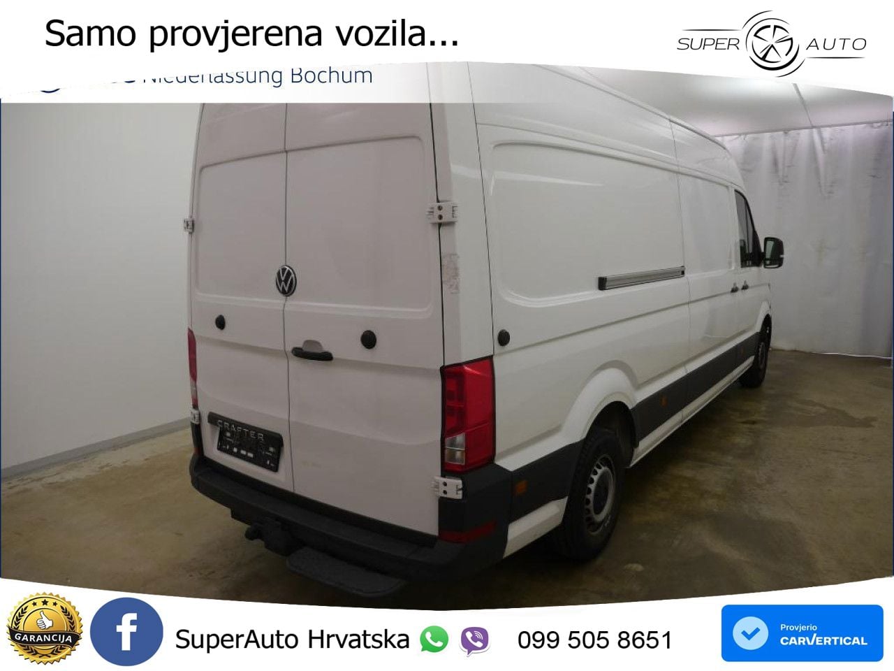 Volkswagen Crafter Kasten lang Navi Klima Kamera 5 Jahre ZV 177 KS