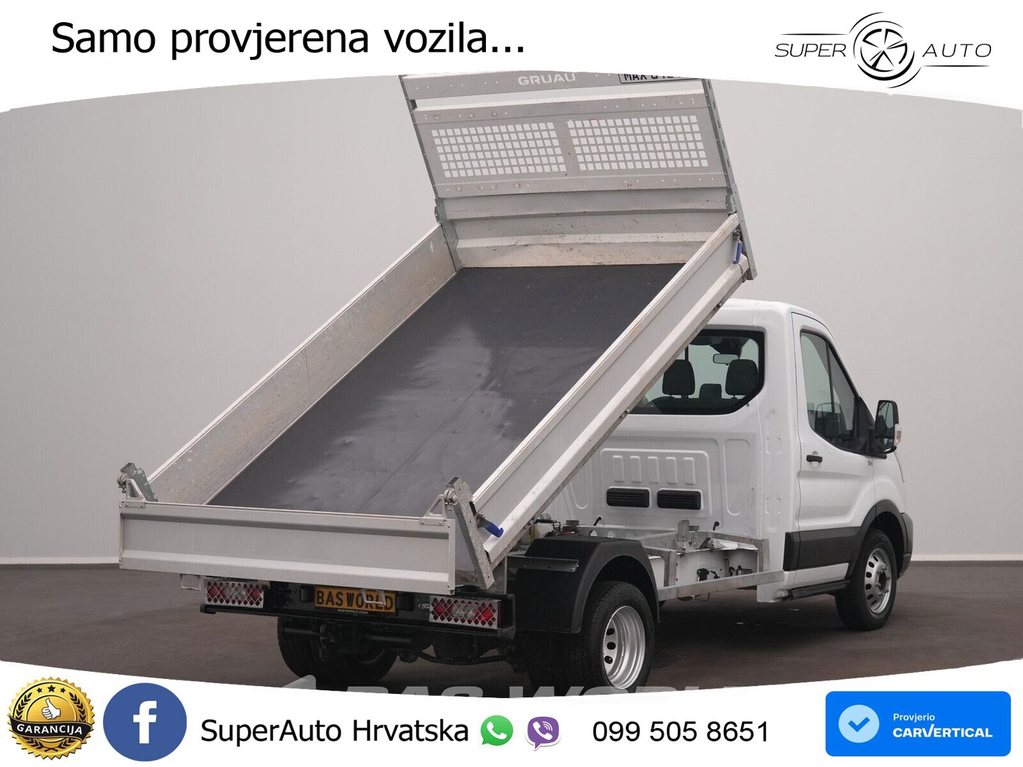 Ford Transit 170pk Kipper Dubbellucht 3,5t Trekhaak A 170 KS