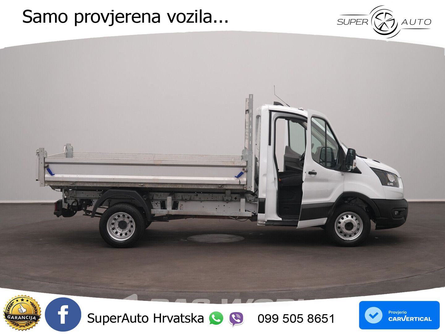 Ford Transit 170pk Kipper Dubbellucht 3,5t Trekhaak A 170 KS