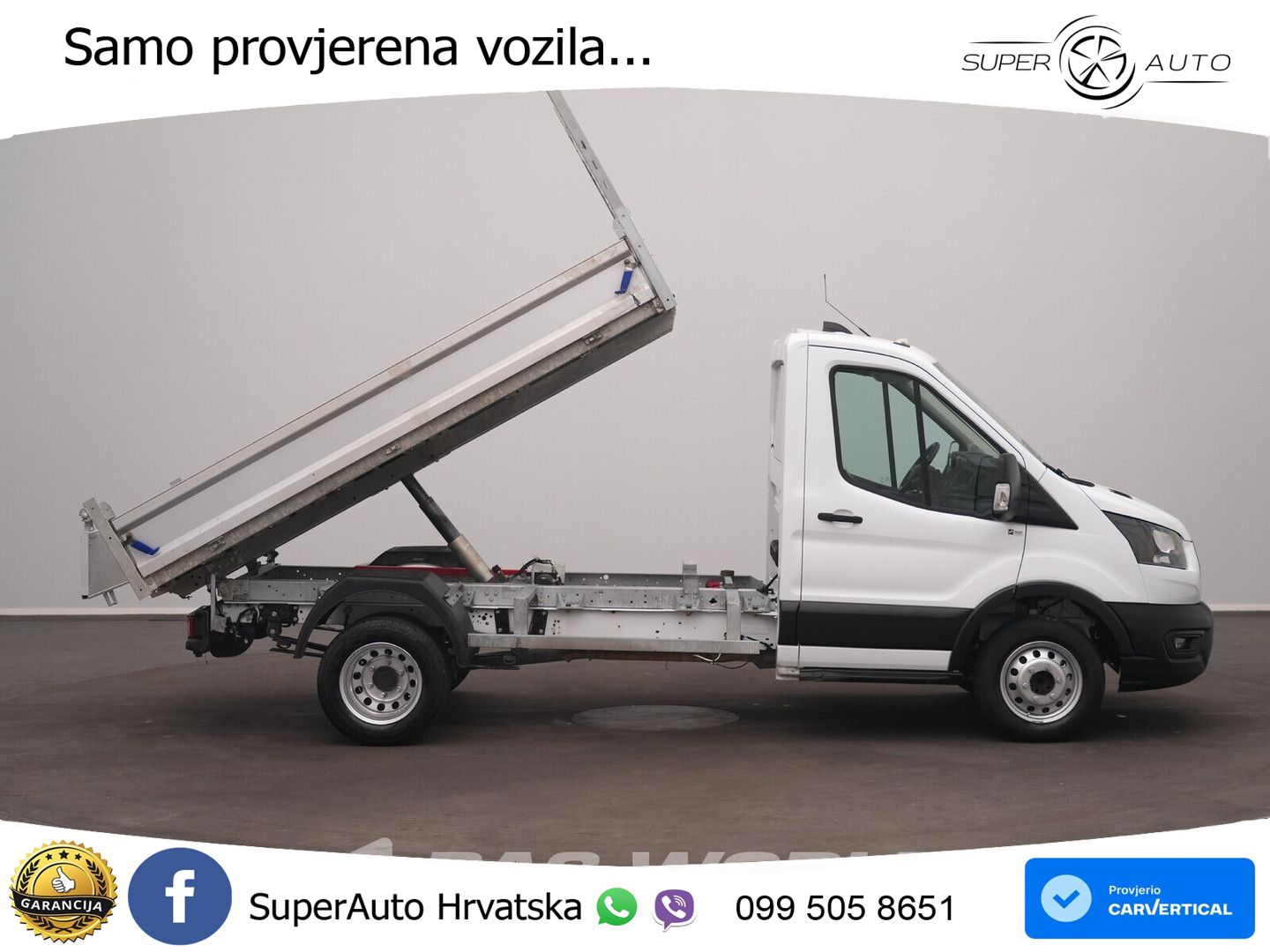 Ford Transit 170pk Kipper Dubbellucht 3,5t Trekhaak A 170 KS