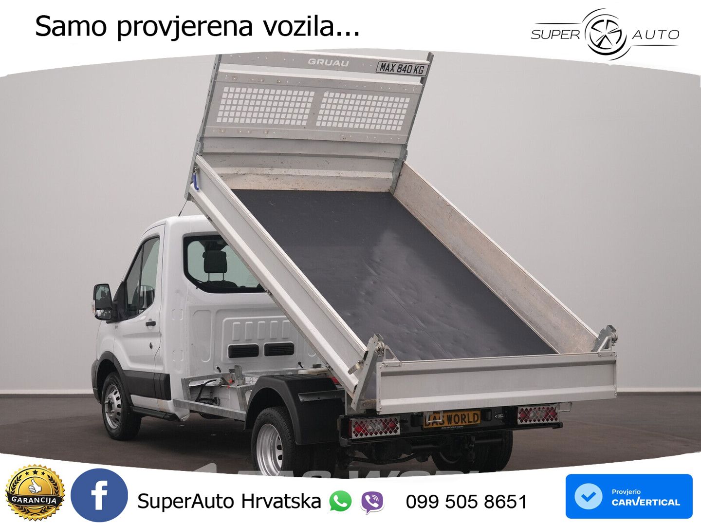Ford Transit 170pk Kipper Dubbellucht 3,5t Trekhaak A 170 KS