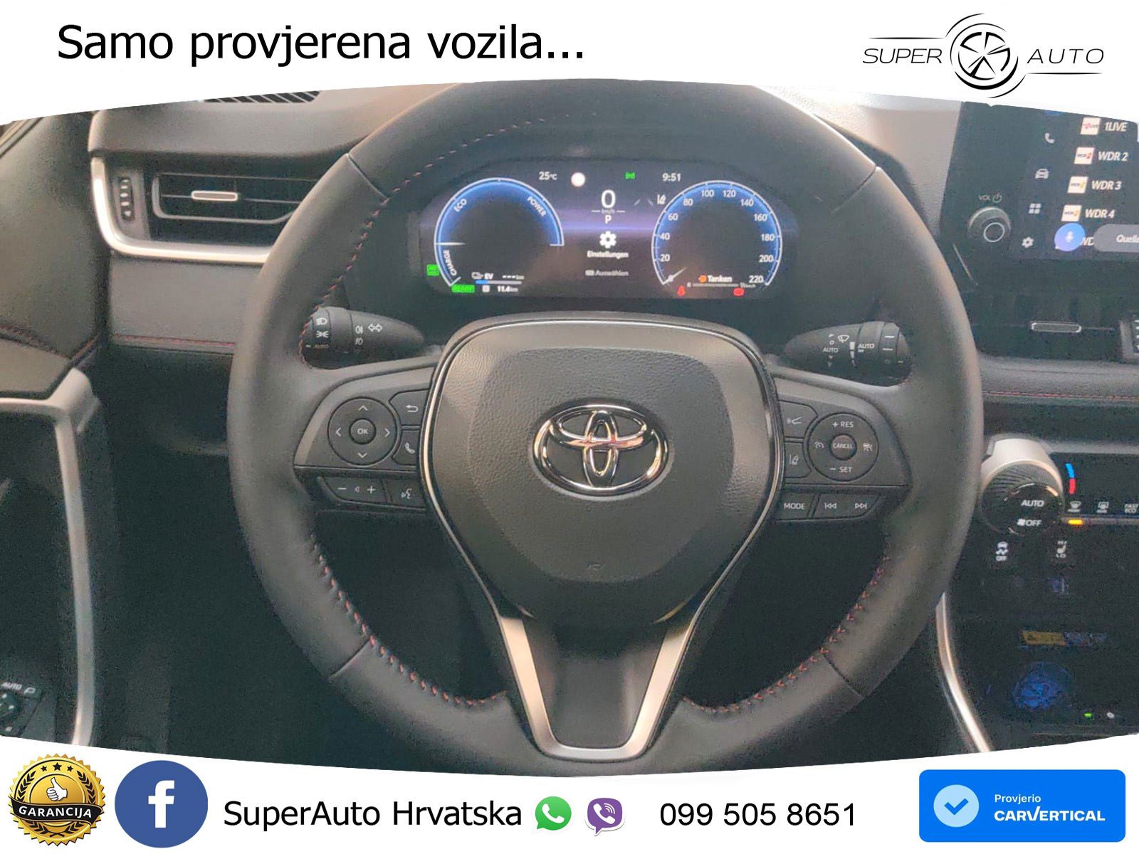 Toyota RAV4 2.5 (306 KS) Hybrid AWD-i eCVT LED+GR SJED+ACC