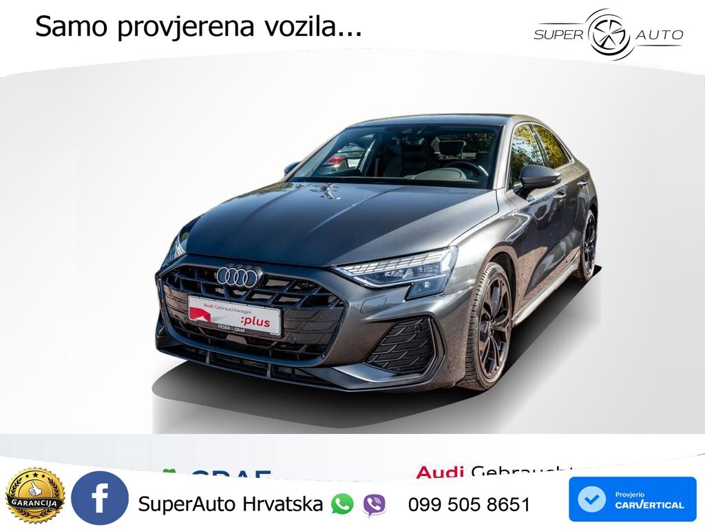 Audi A3 Limuzina 35 TFSI (150 KS) S tronic 2x S line LED+GR SJED+ACC