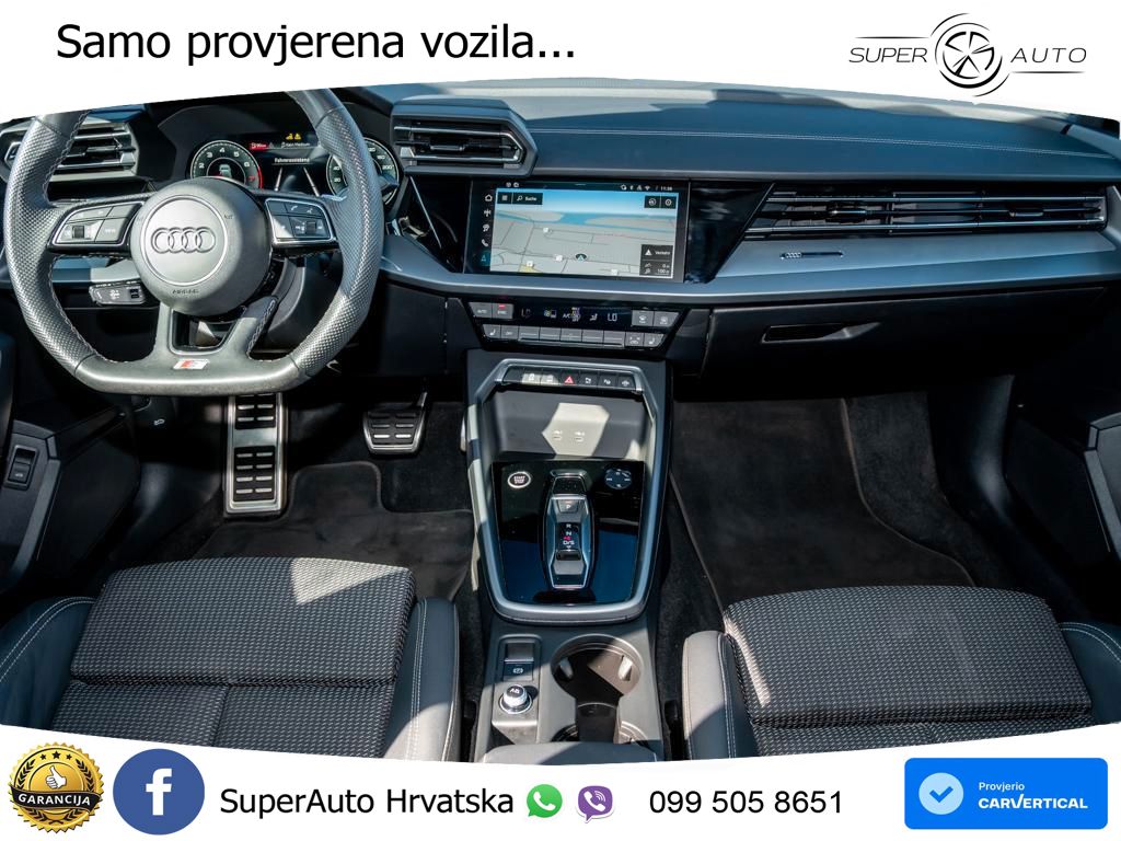 Audi A3 Limuzina 35 TFSI (150 KS) S tronic 2x S line LED+GR SJED+ACC