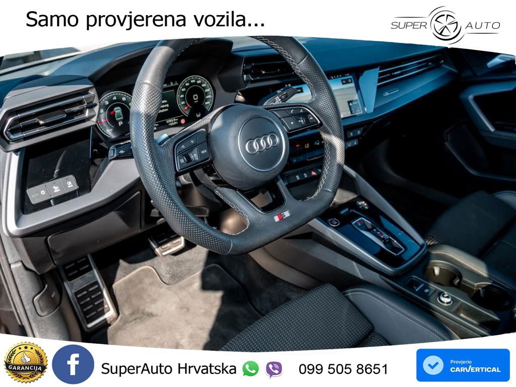 Audi A3 Limuzina 35 TFSI (150 KS) S tronic 2x S line LED+GR SJED+ACC