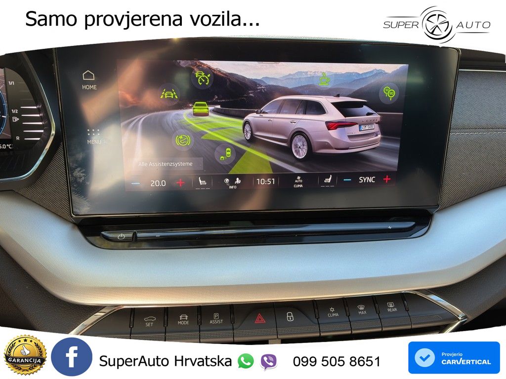 Škoda Octavia Combi 2.0 TDI (150 KS) DSG LED+GR SJED+ACC
