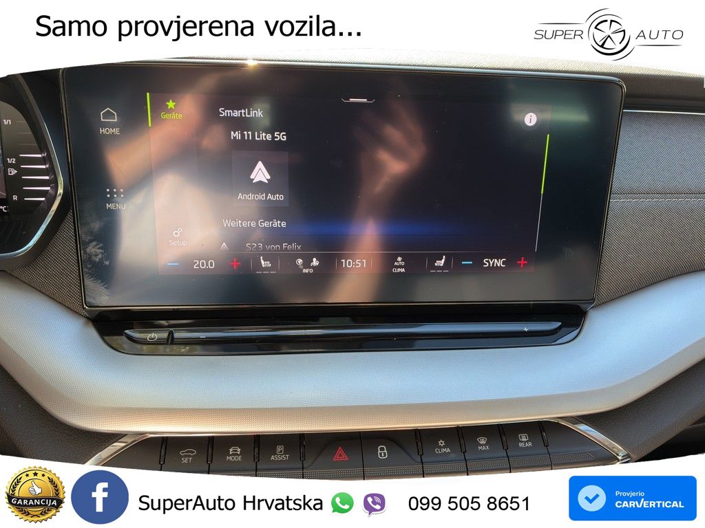 Škoda Octavia Combi 2.0 TDI (150 KS) DSG LED+GR SJED+ACC