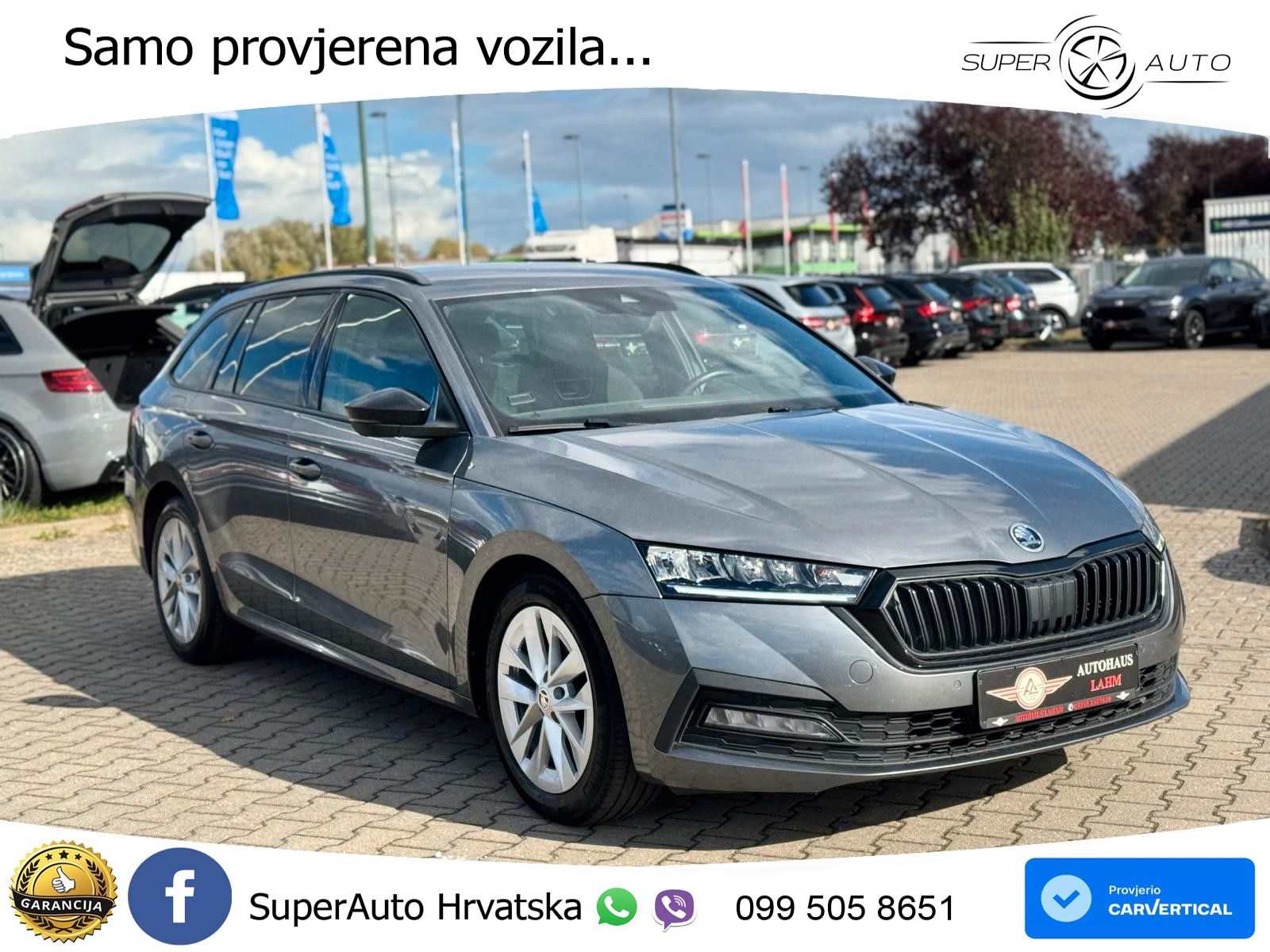 Škoda Octavia Combi 2.0 TDI (150 KS) DSG LED+GR SJED+ACC