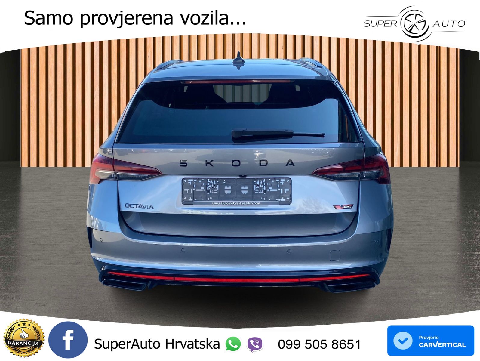 Škoda Octavia Combi RS 2.0 TSI (265 KS) DSG MATRIX+GR SJED+KAM