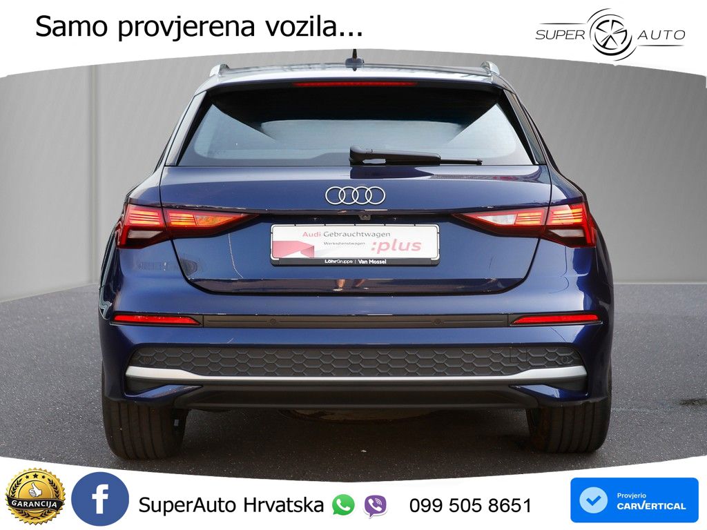 Audi A3 Sportback 30 TFSI (116 KS) Mild Hybrid S tronic advanced LED+GR SJED+ACC