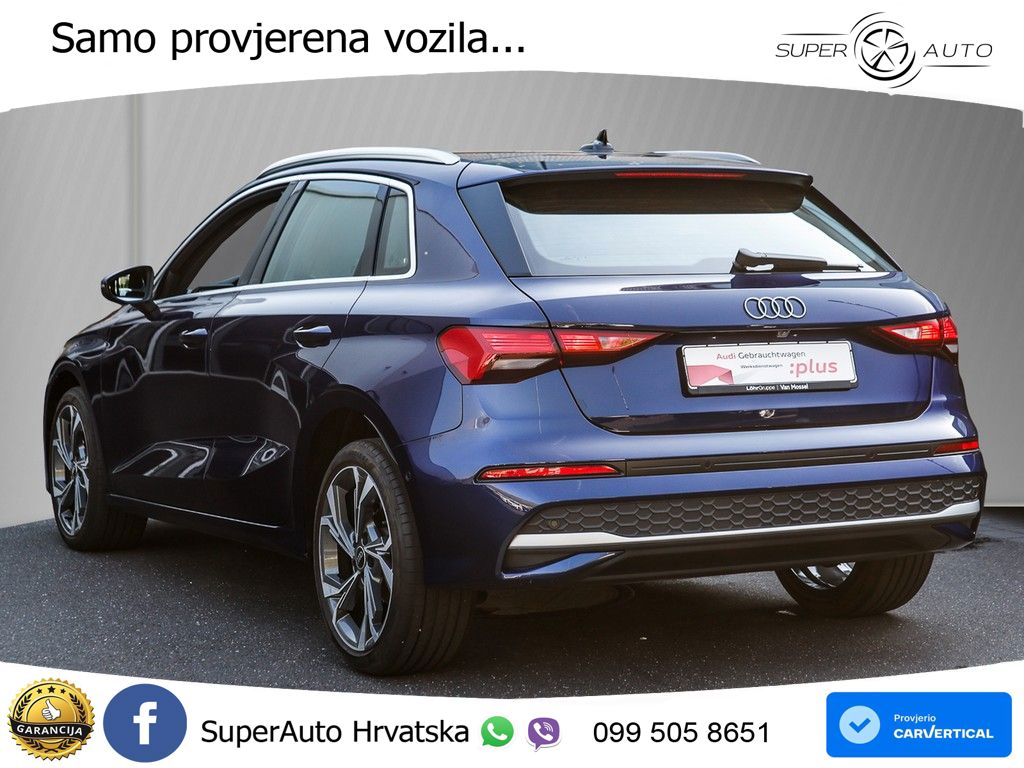 Audi A3 Sportback 30 TFSI (116 KS) Mild Hybrid S tronic advanced LED+GR SJED+ACC