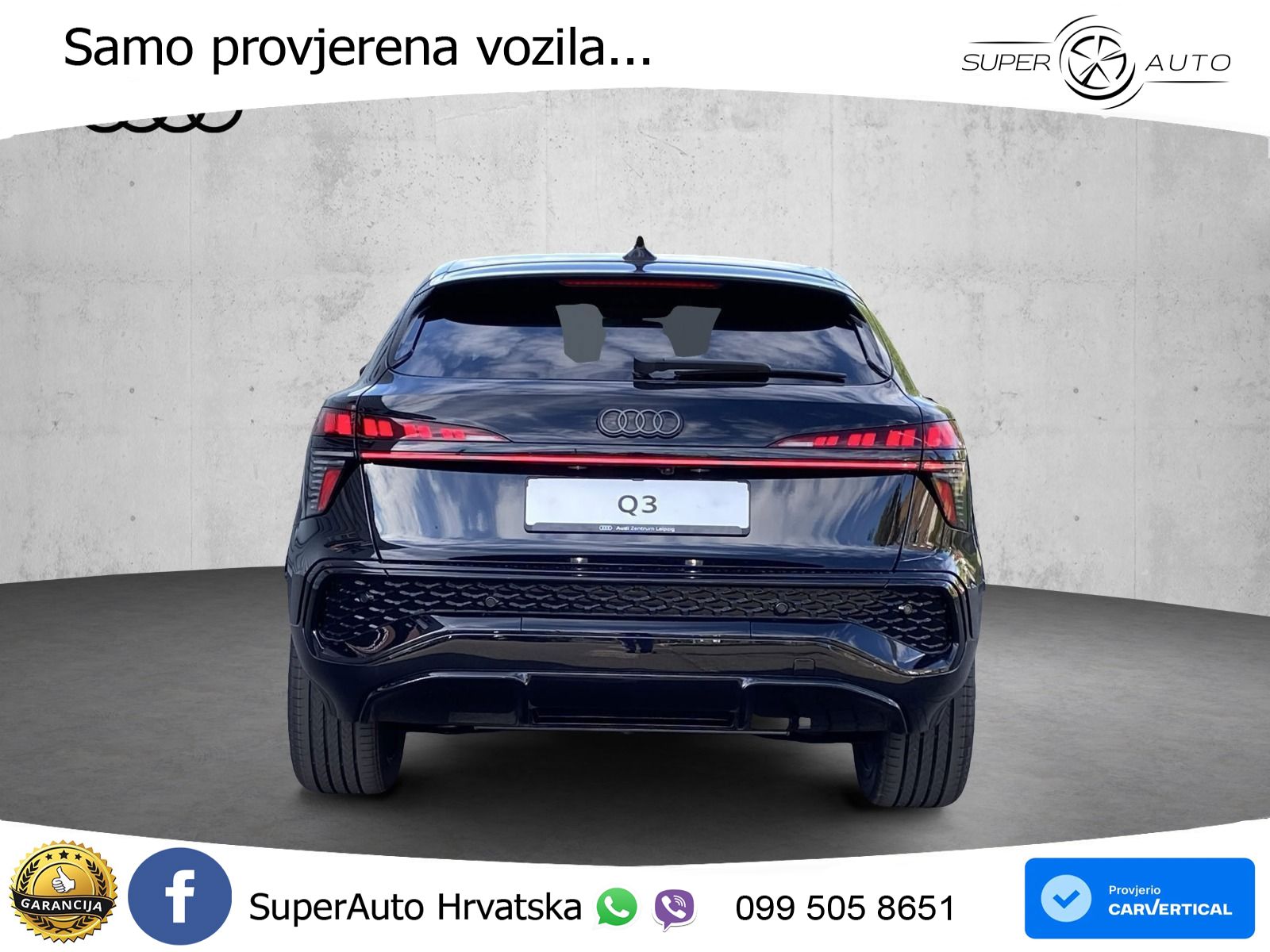 Audi Q3 Sportback 1.5 TFSIe (272 KS) S tronic S line LED+GR SJED+ACC