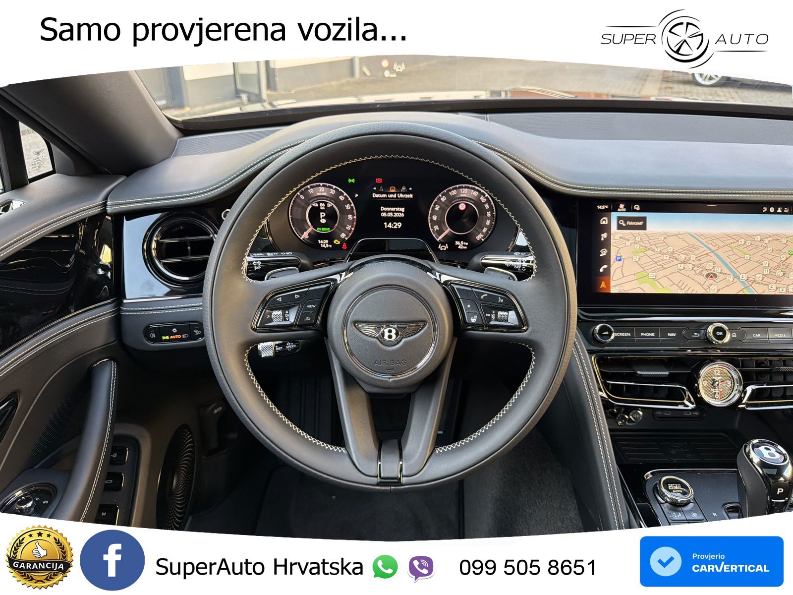 Bentley Flying Spur IV S 4.0 V8 TFSi (680 KS) AWD DCT ZRAČNI+ACC+GR SJED+KAM+PANO
