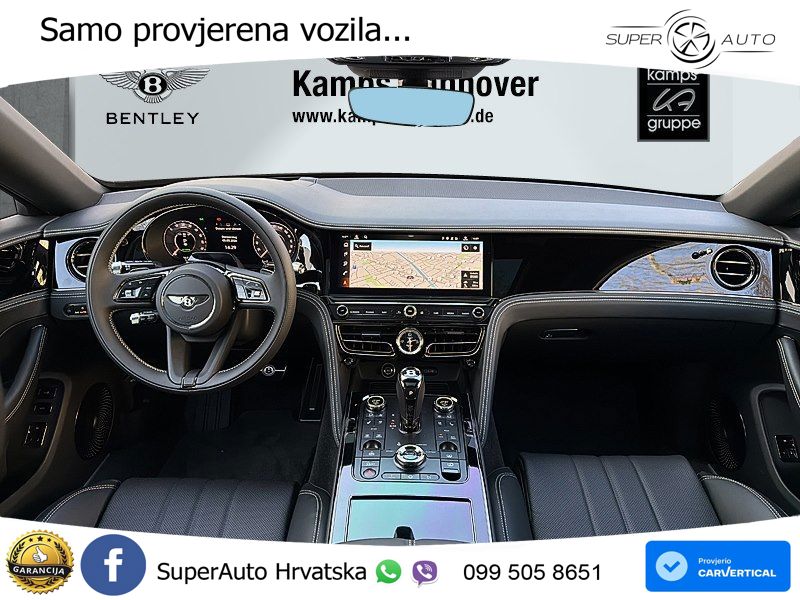 Bentley Flying Spur IV S 4.0 V8 TFSi (680 KS) AWD DCT ZRAČNI+ACC+GR SJED+KAM+PANO