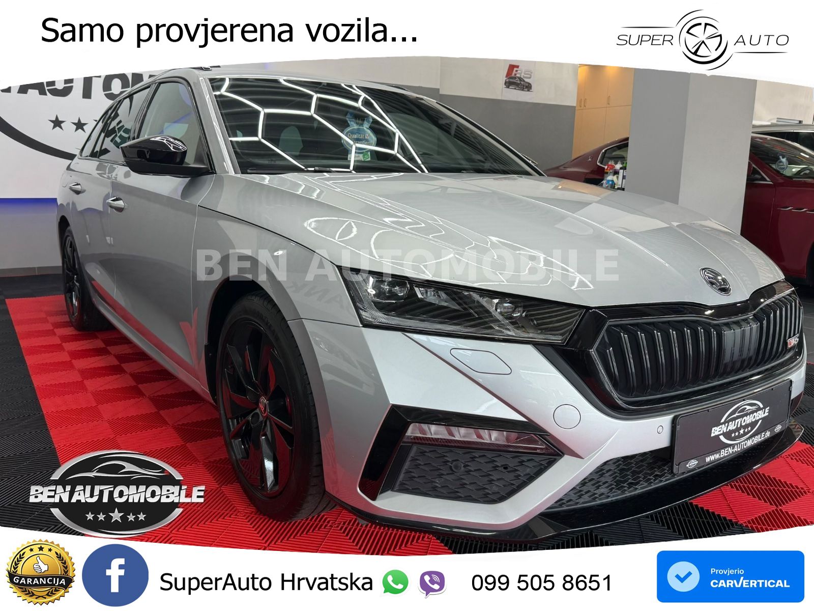 Škoda Octavia Combi RS 2.0 TDI (200 KS) 4x4 DSG LED+GR SJED+ACC
