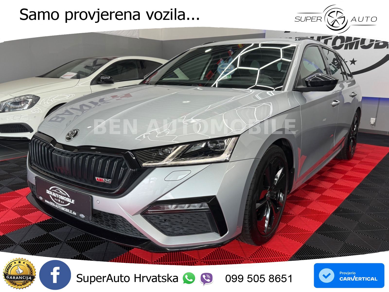 Škoda Octavia Combi RS 2.0 TDI (200 KS) 4x4 DSG LED+GR SJED+ACC