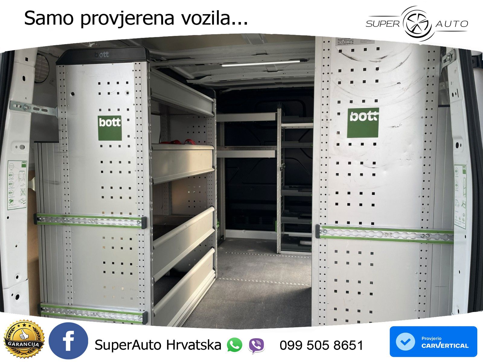 Ford Transit Custom 300 L1 BOTT Regale Klima Navi PDC 131 KS