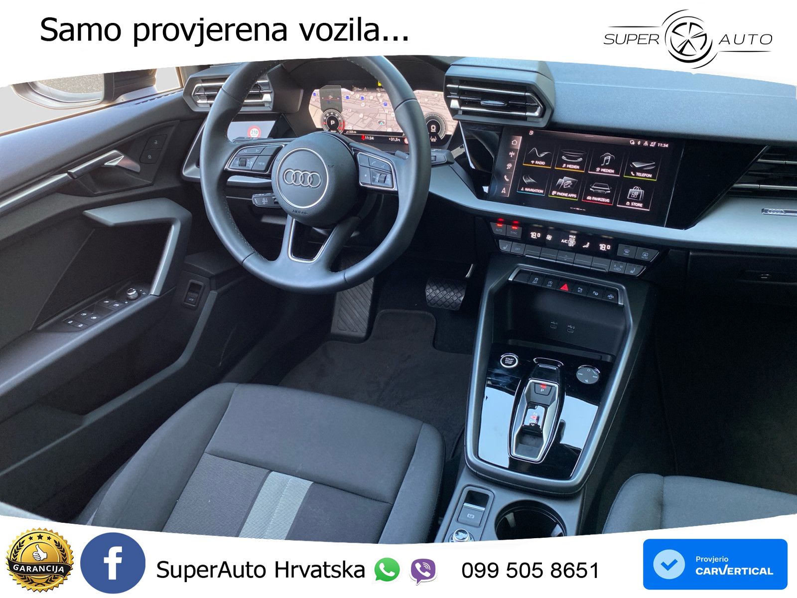 Audi A3 Limuzina 35 TFSI (150 KS) S tronic advanced LED+GR SJED+ACC