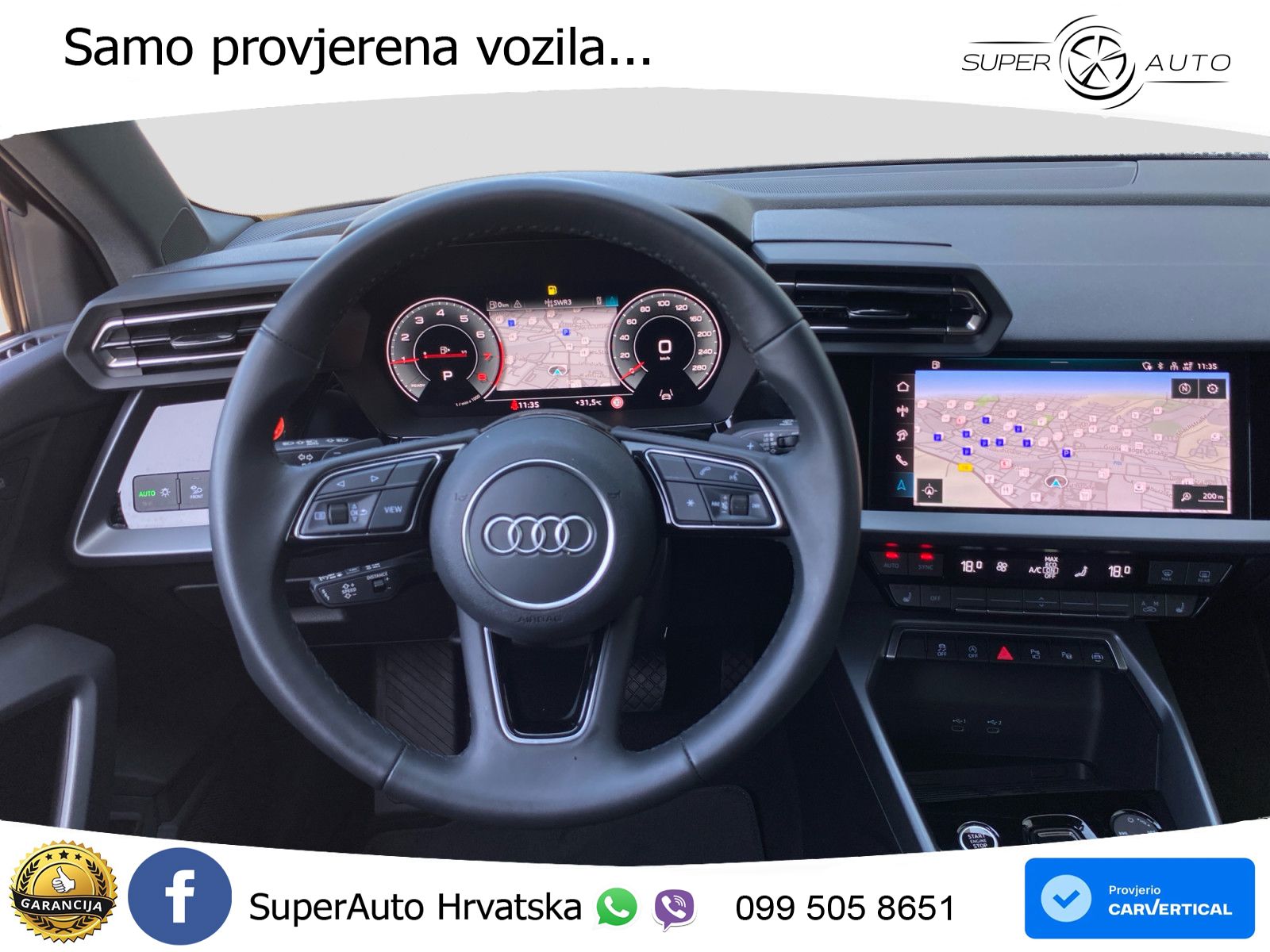 Audi A3 Limuzina 35 TFSI (150 KS) S tronic advanced LED+GR SJED+ACC