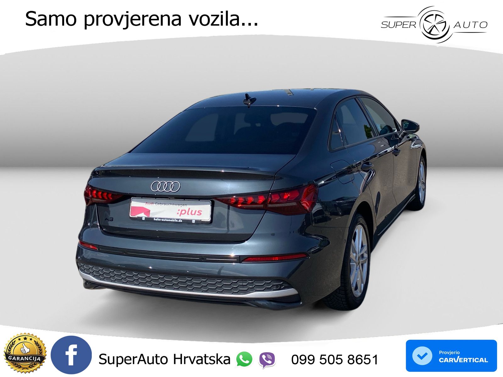 Audi A3 Limuzina 35 TFSI (150 KS) S tronic advanced LED+GR SJED+ACC