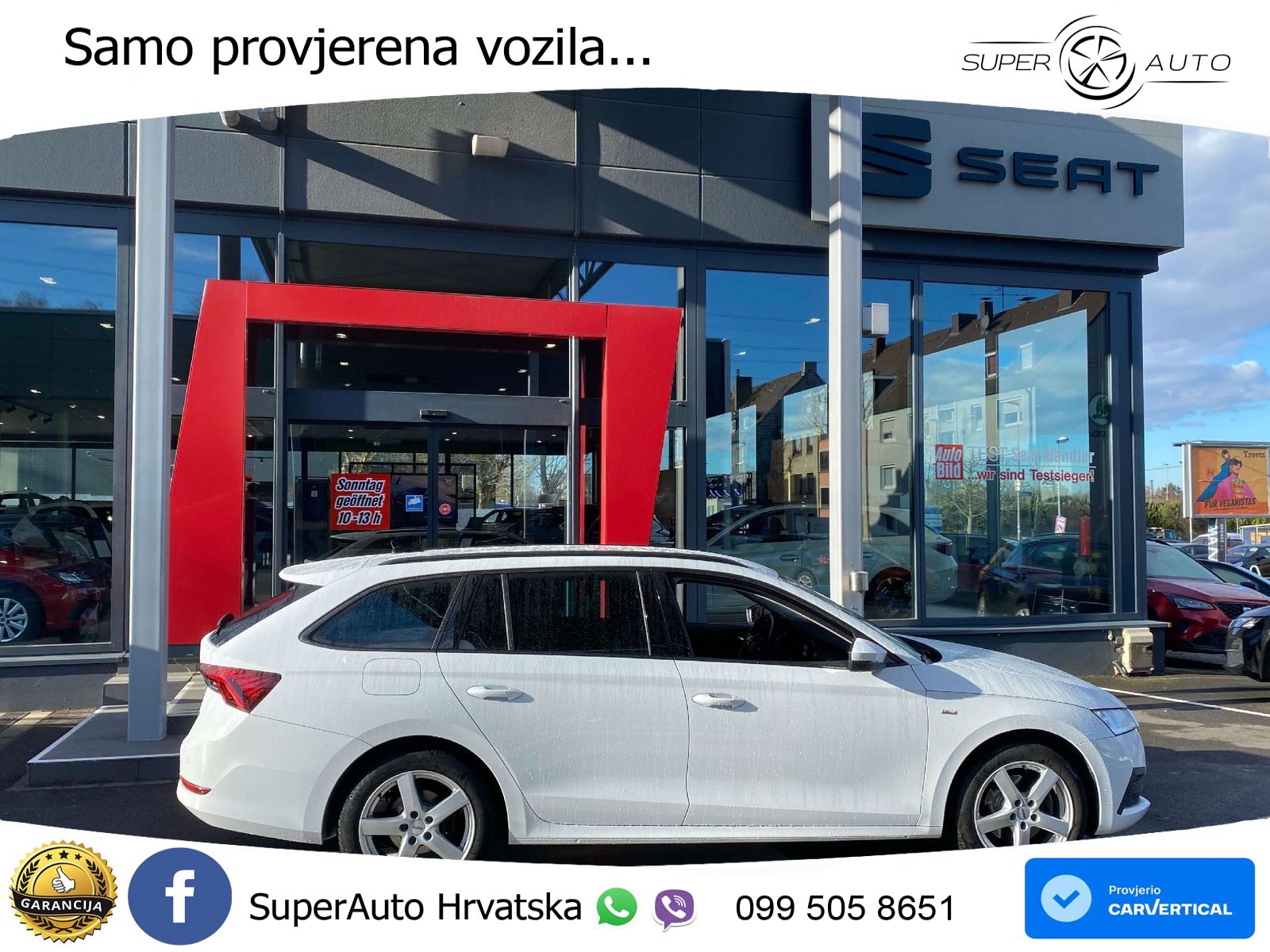 Škoda Octavia Combi 2.0 TDI (150 KS) 4x4 DSG LED+GR SJED+ACC