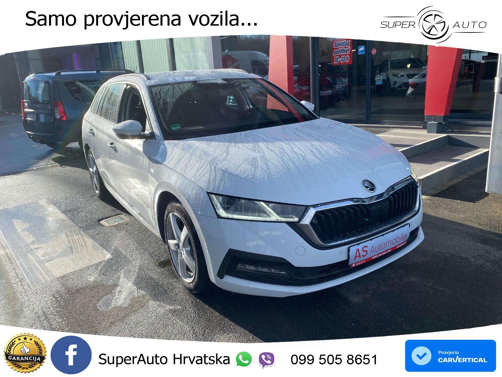 Škoda Octavia Combi 2.0 TDI (150 KS) 4x4 DSG LED+GR SJED+ACC