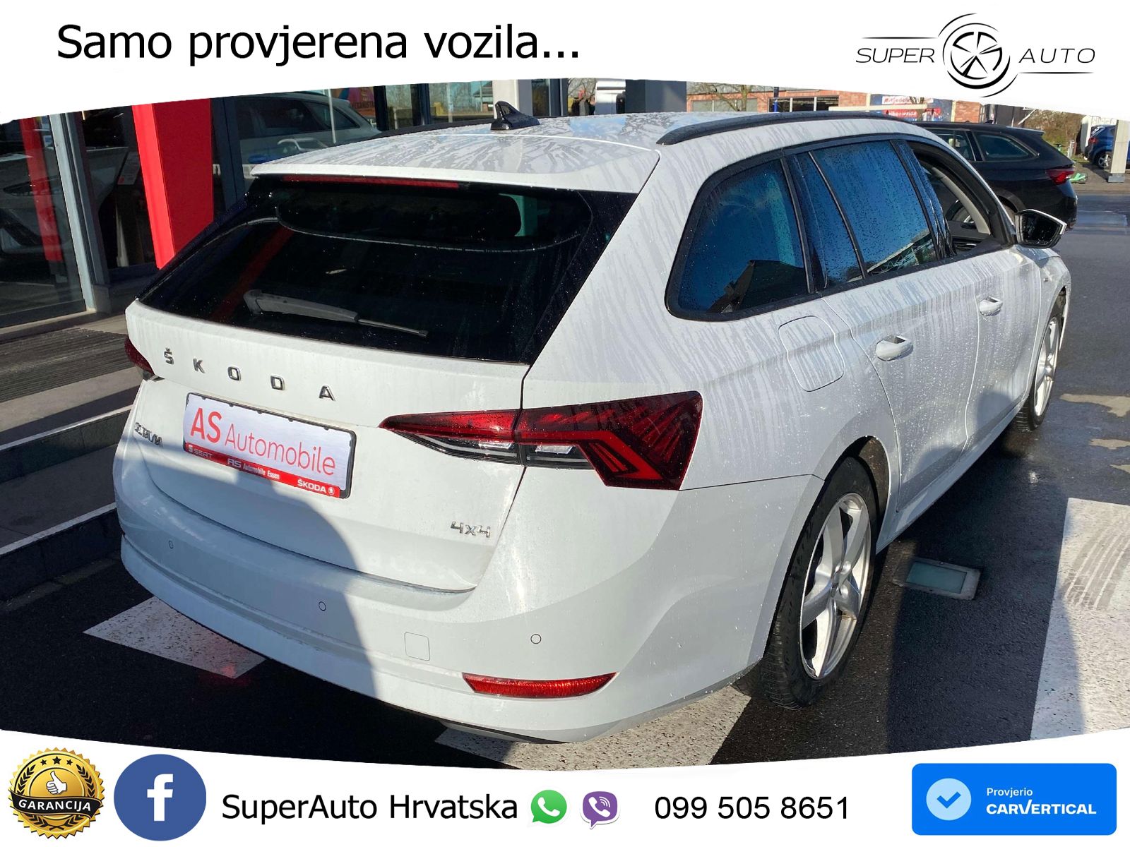 Škoda Octavia Combi 2.0 TDI (150 KS) 4x4 DSG LED+GR SJED+ACC