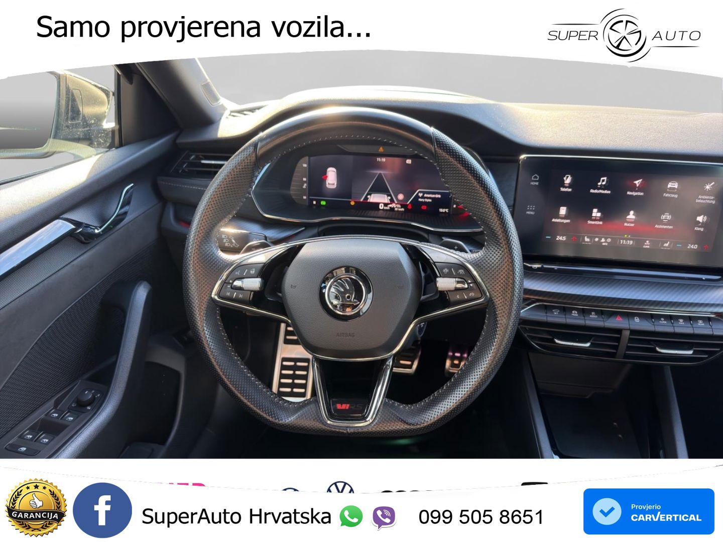 Škoda Octavia Combi RS 2.0 TDI (200 KS) DSG LED+GR SJED+ACC